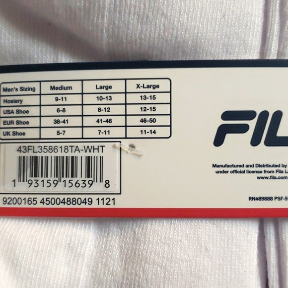 FILA - 6 Pack No-Show Socks.....Sz. 8 - 12 - Picture 13 of 14